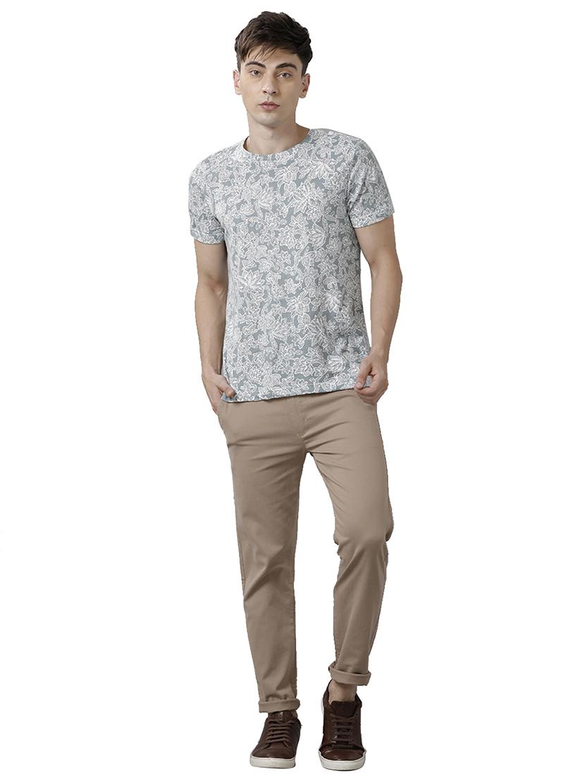 brown cotton chinos casual trousers - 18738611 - Standard Image - 3
