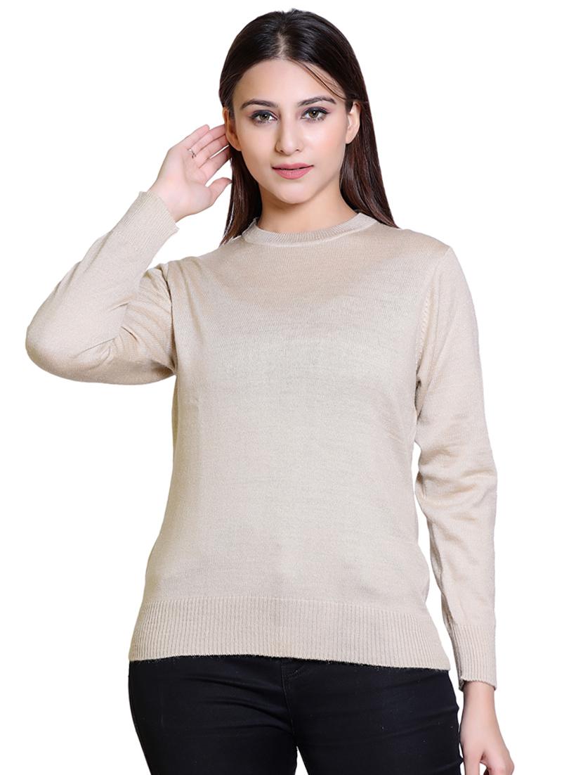 round neck solid pullovers - 18738972 - Zoom Image - 0