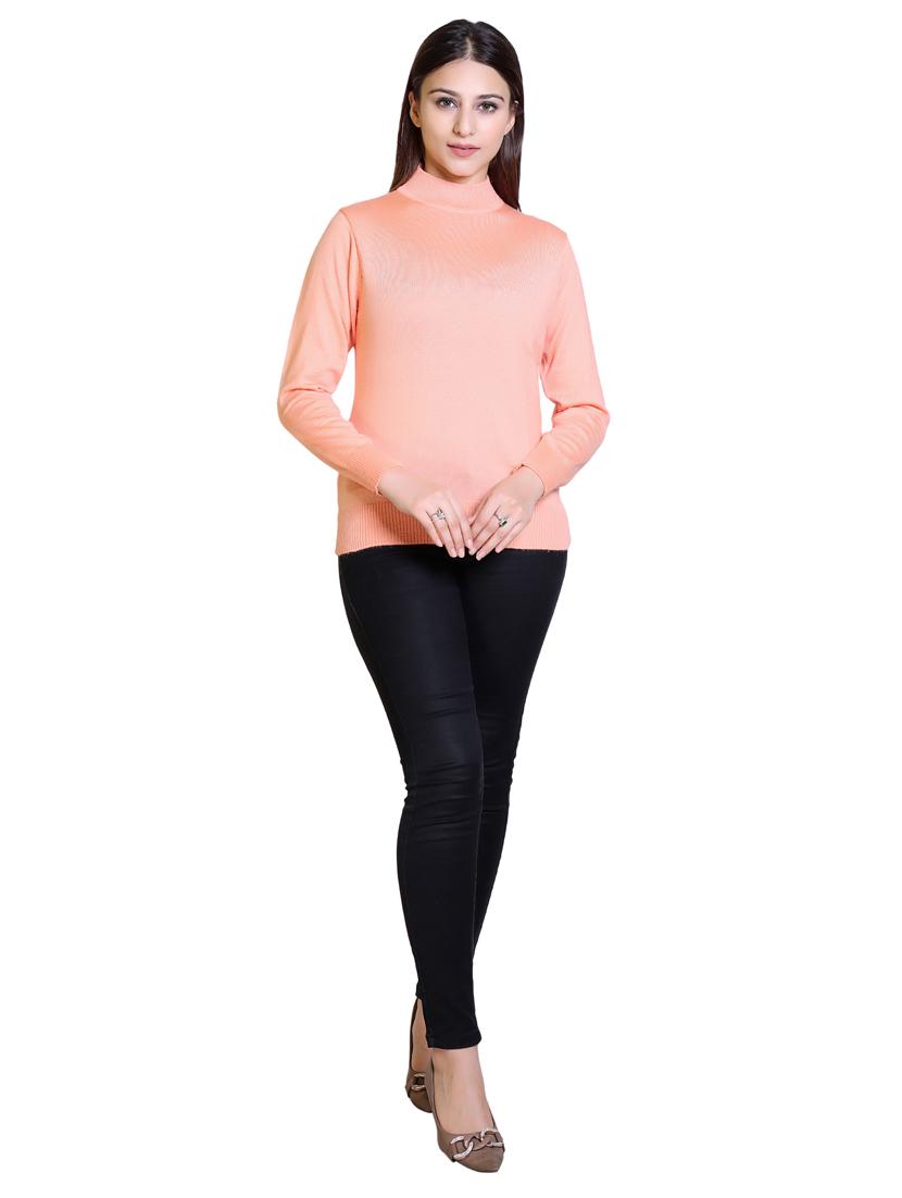 high neck solid cardigan - 18738973 - Standard Image - 3