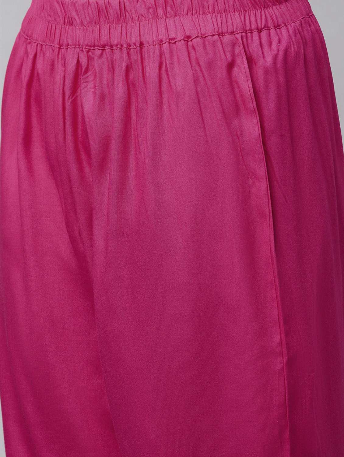 women three quarter sleeve anarkali kurta pant with dupatta set - 18739078 - Standard Image - 3