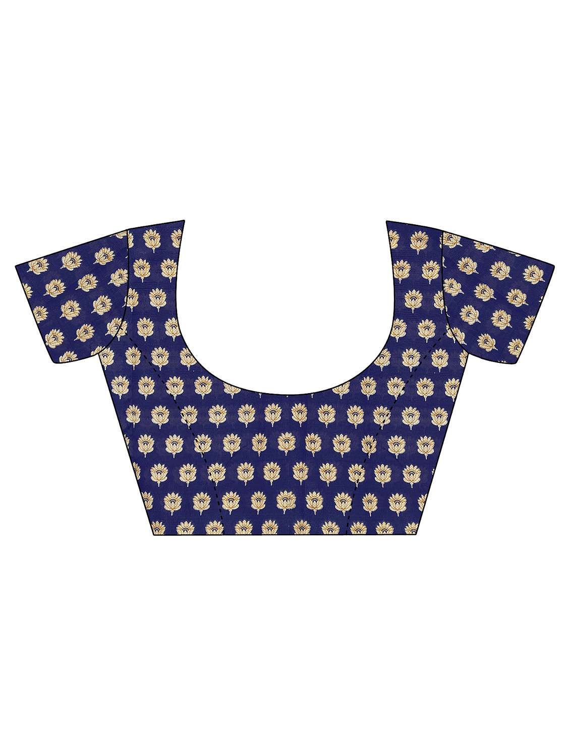 women's self design white colored saree with blouse - 18739399 -  Standard Image - 3