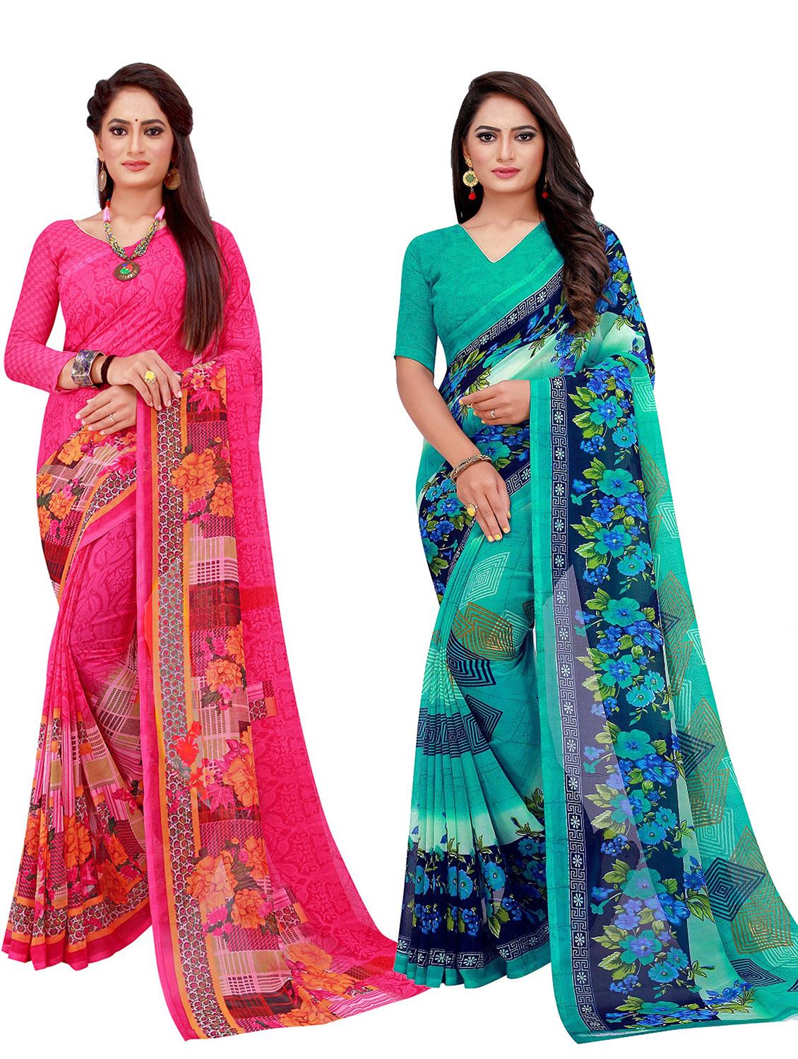 women's saree combo with blouse