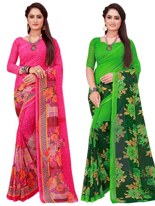 women's saree combo with blouse - 18740301 - Standard Image - 0