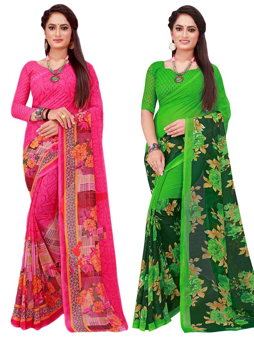 women's saree combo with blouse