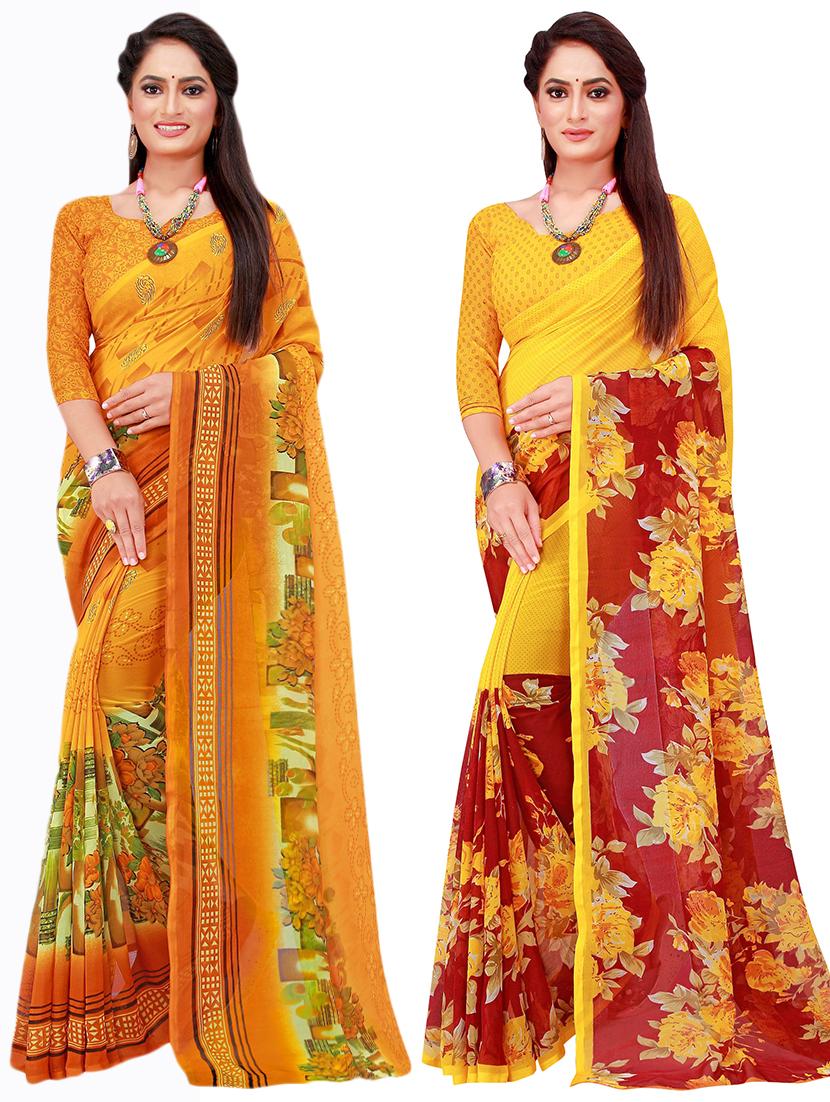 women's saree combo with blouse