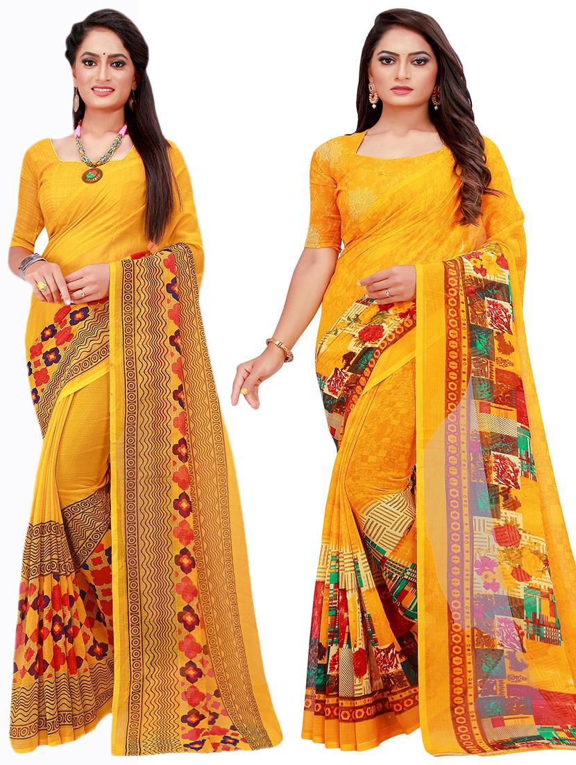 women's saree combo with blouse - 18740544 - Zoom Image - 0