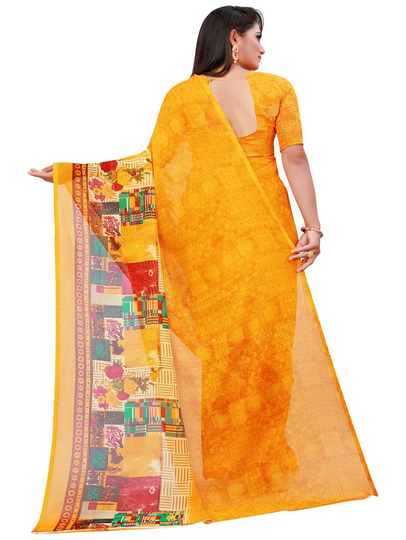 women's saree combo with blouse - 18740544 - Standard Image - 3