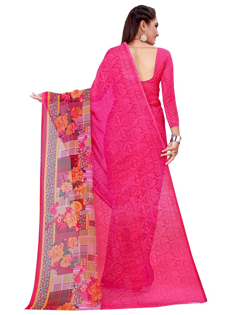 women's saree combo with blouse - 18740591 - Standard Image - 3