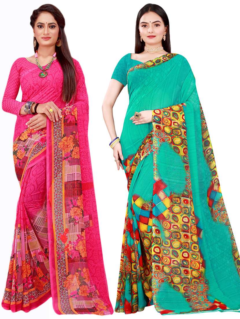 women's saree combo with blouse