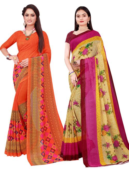 women's saree combo with blouse - 18740747 -  Standard Image - 0