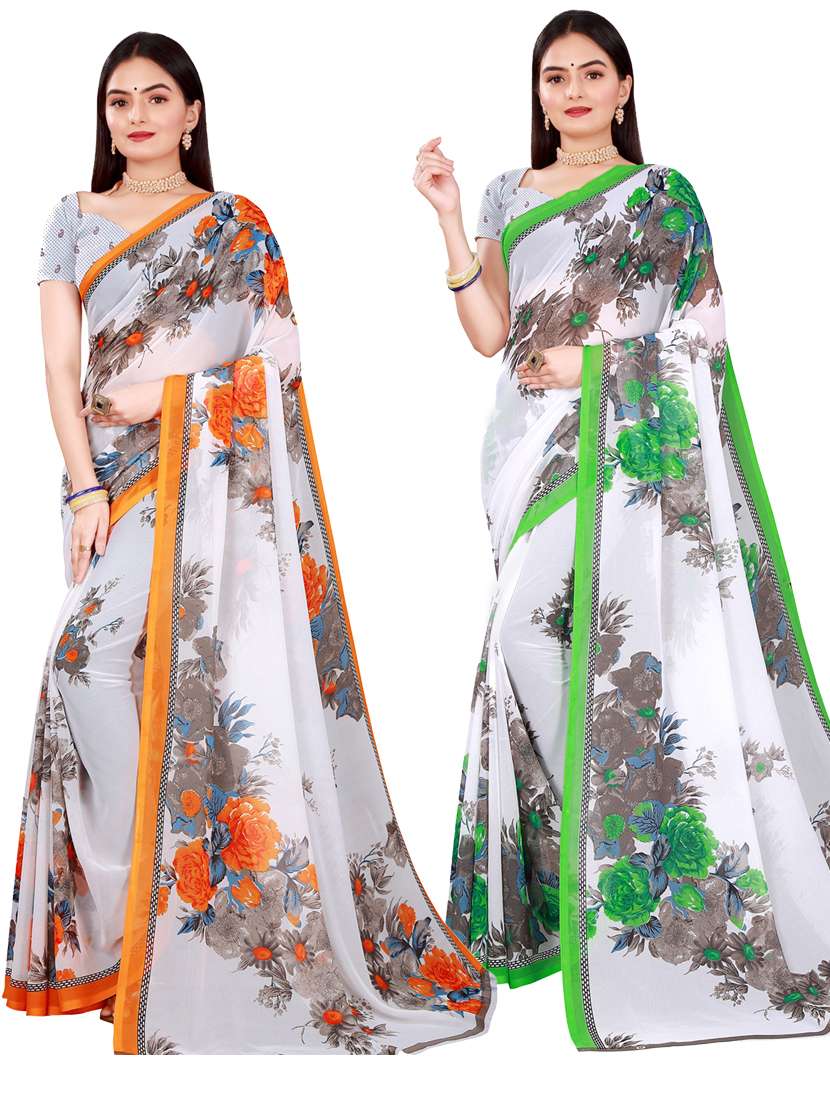 women's saree combo with blouse