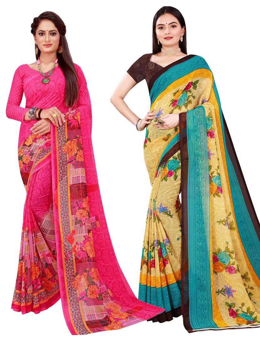 women's saree combo with blouse