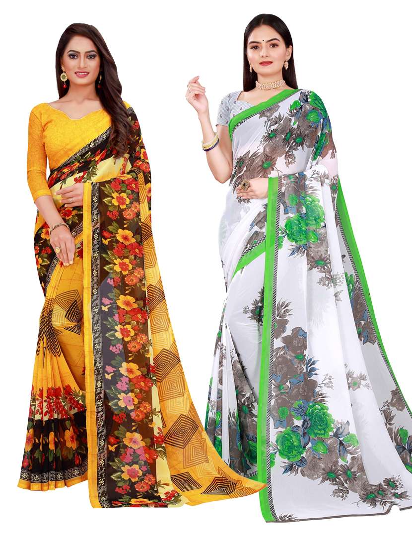 women's saree combo with blouse