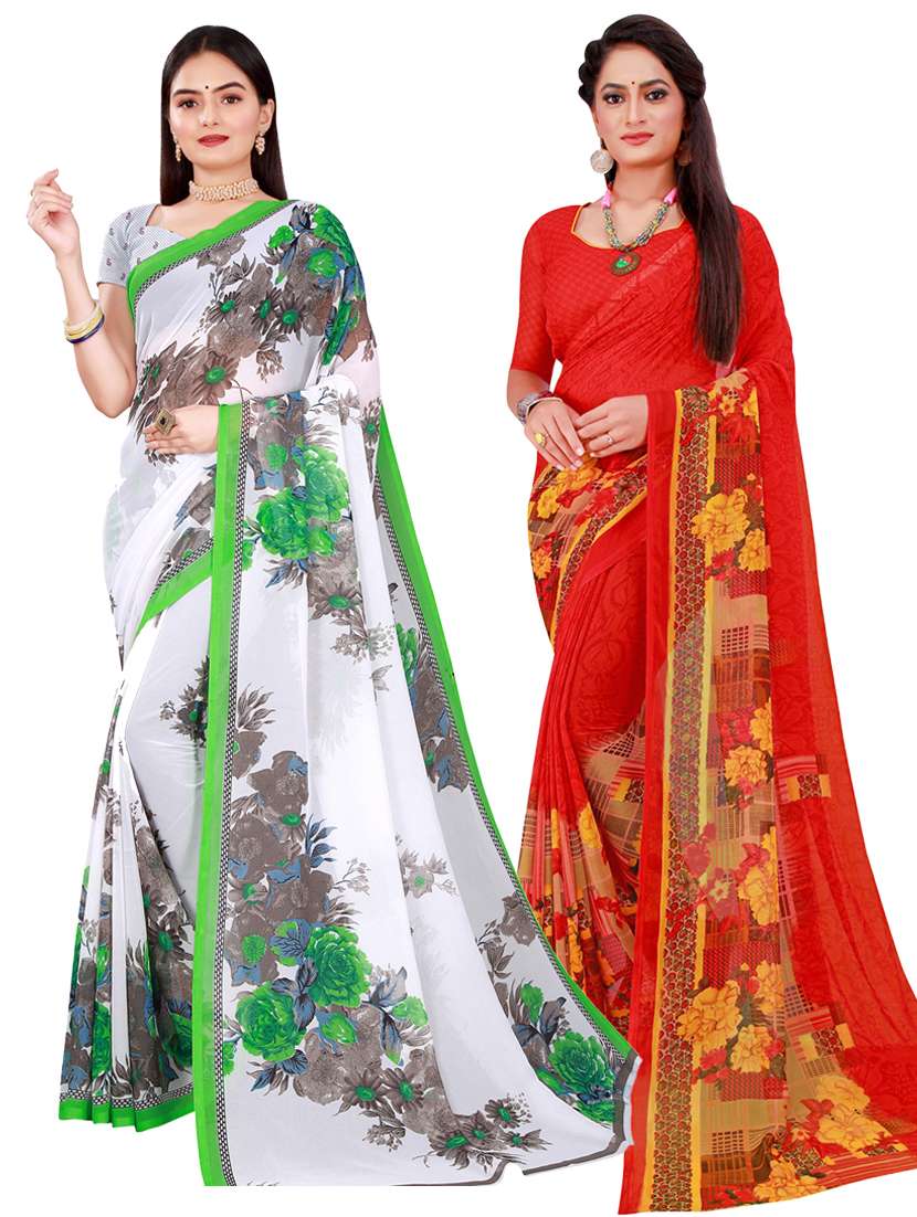 women's saree combo with blouse