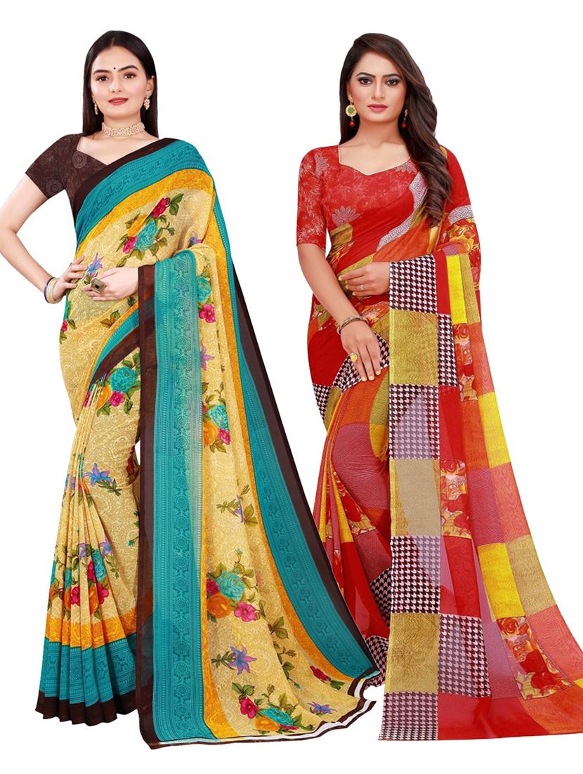 women's saree combo with blouse