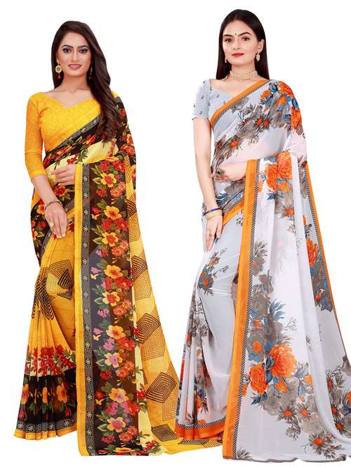 women's saree combo with blouse - 18741304 -  Standard Image - 0