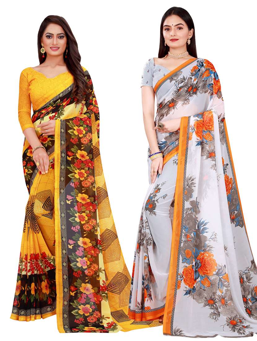women's saree combo with blouse