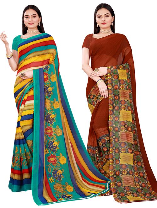 women's saree combo with blouse - 18741362 -  Standard Image - 0