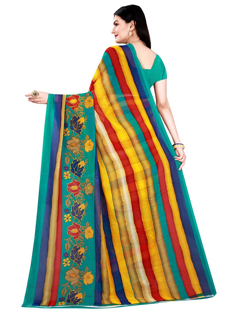 women's saree combo with blouse - 18741362 - Standard Image - 3
