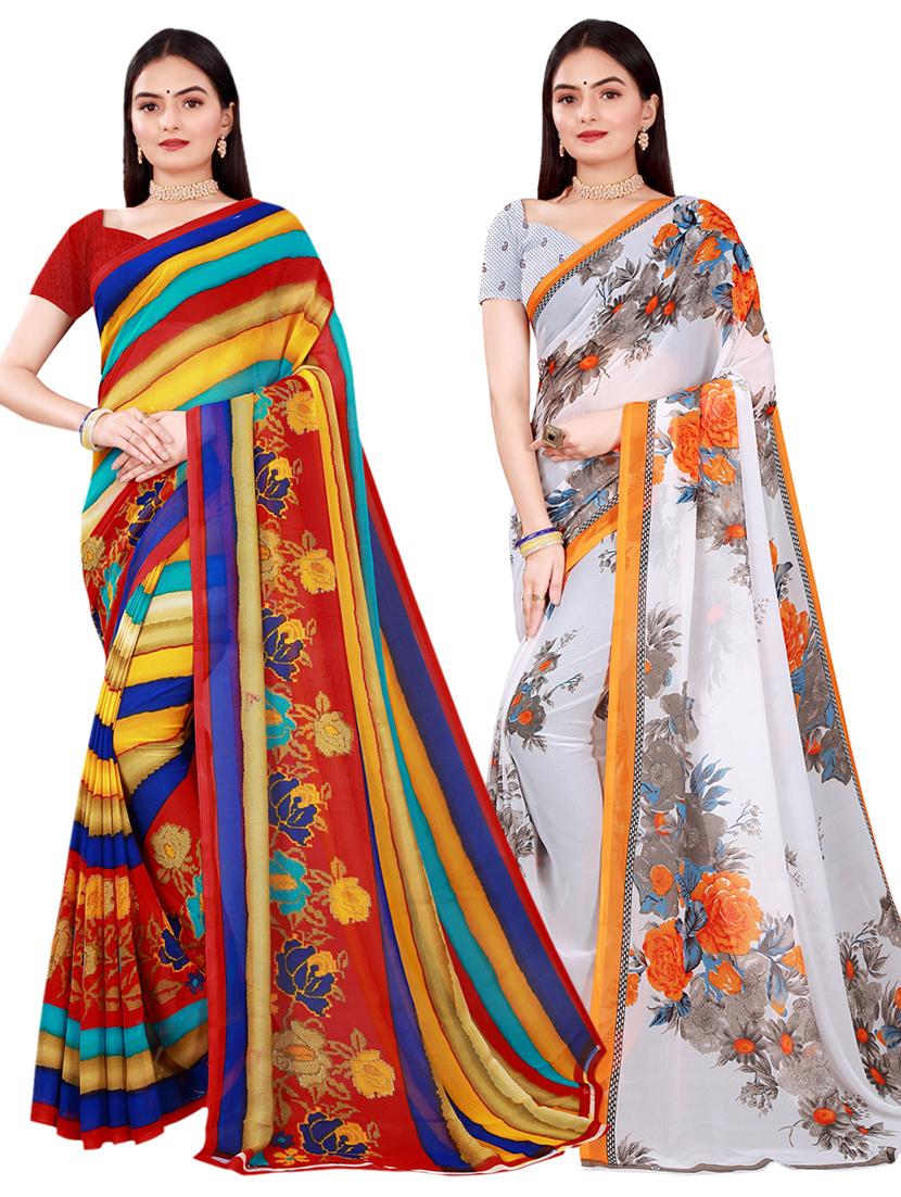 women's saree combo with blouse - 18741417 - Zoom Image - 0