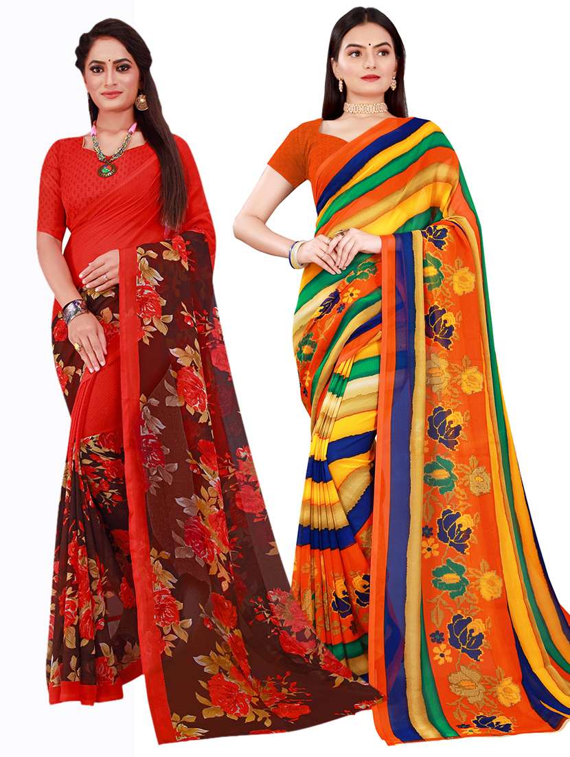 women's saree combo with blouse