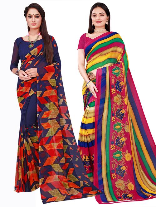 women's saree combo with blouse - 18741509 - Standard Image - 0