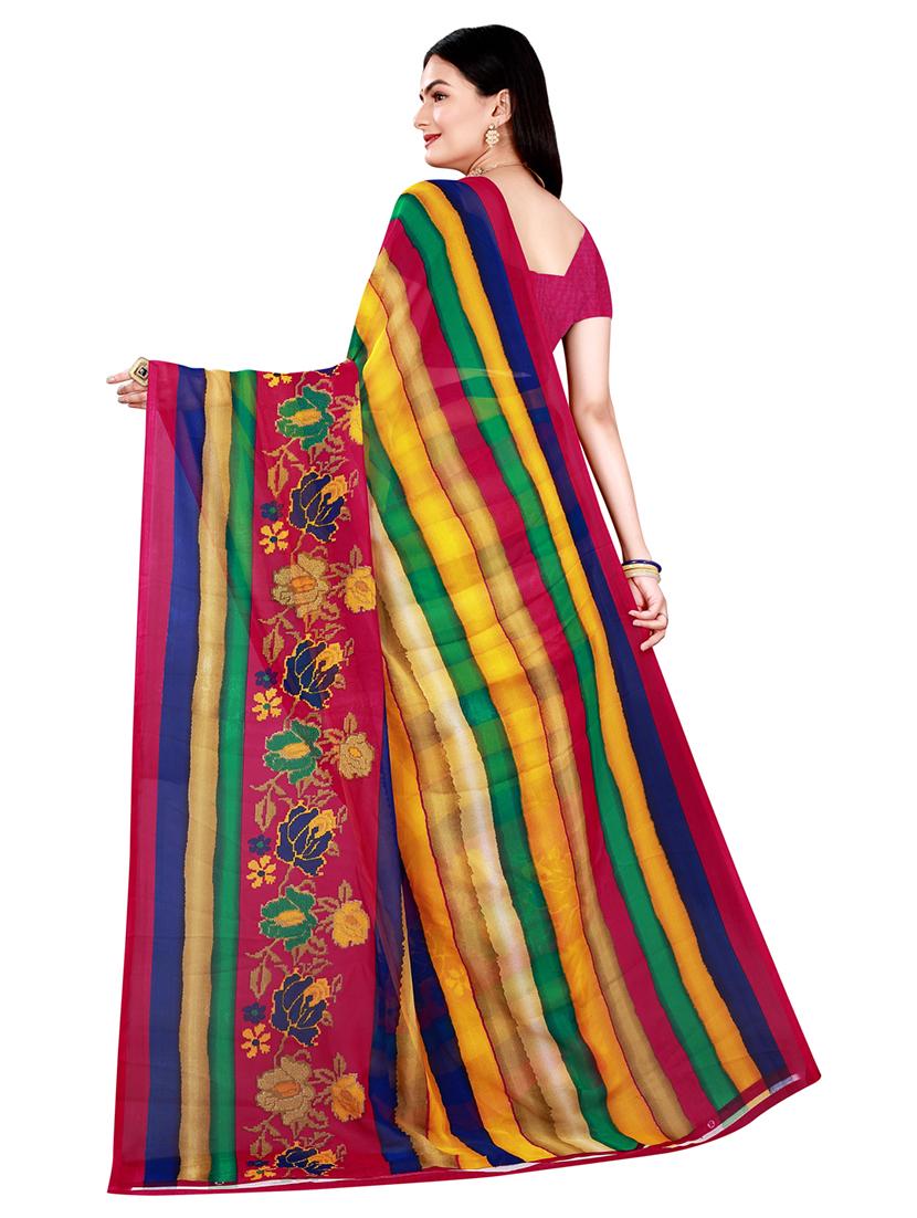 women's saree combo with blouse - 18741509 - Standard Image - 3