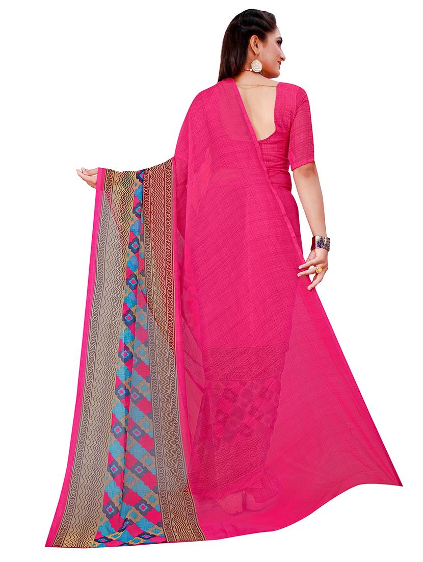 women's saree combo with blouse - 18741582 - Standard Image - 3
