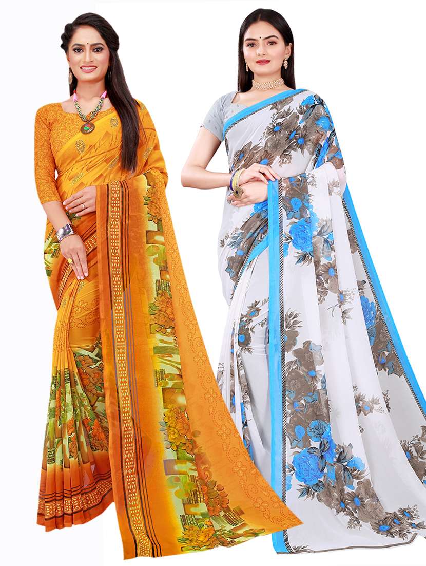 women's saree combo with blouse