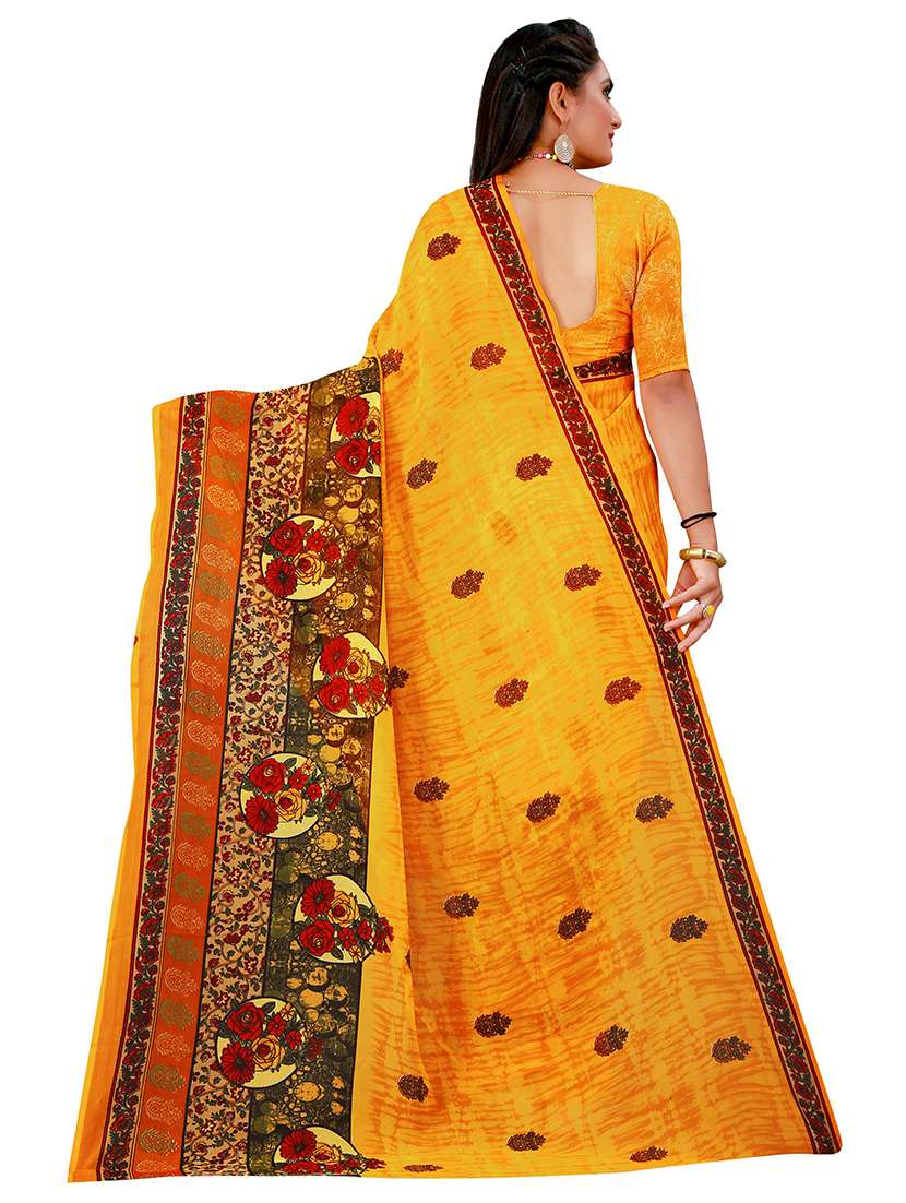 women's saree combo with blouse - 18741666 - Standard Image - 3