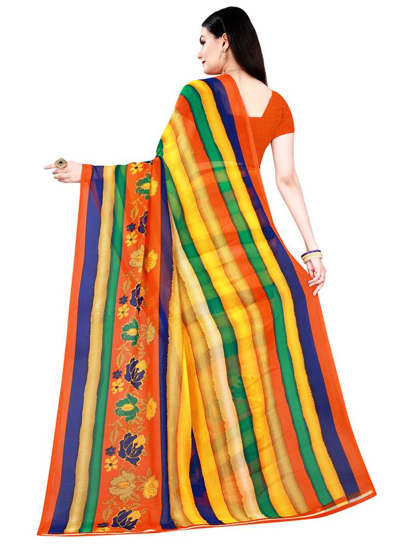 women's saree combo with blouse - 18741697 - Standard Image - 3