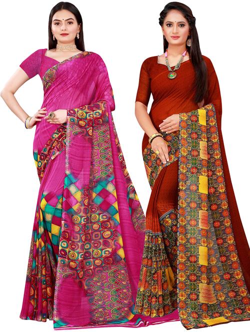 women's saree combo with blouse - 18741705 -  Standard Image - 0