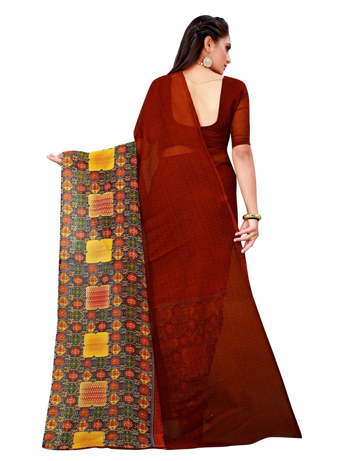 women's saree combo with blouse - 18741705 - Standard Image - 3