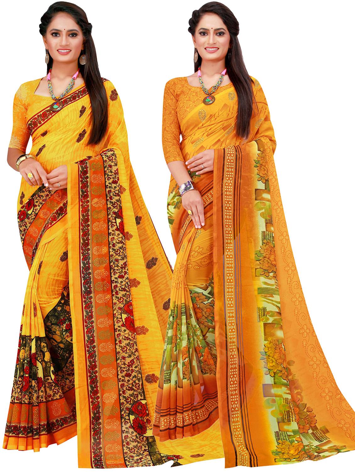 women's saree combo with blouse - 18741789 - Zoom Image - 0