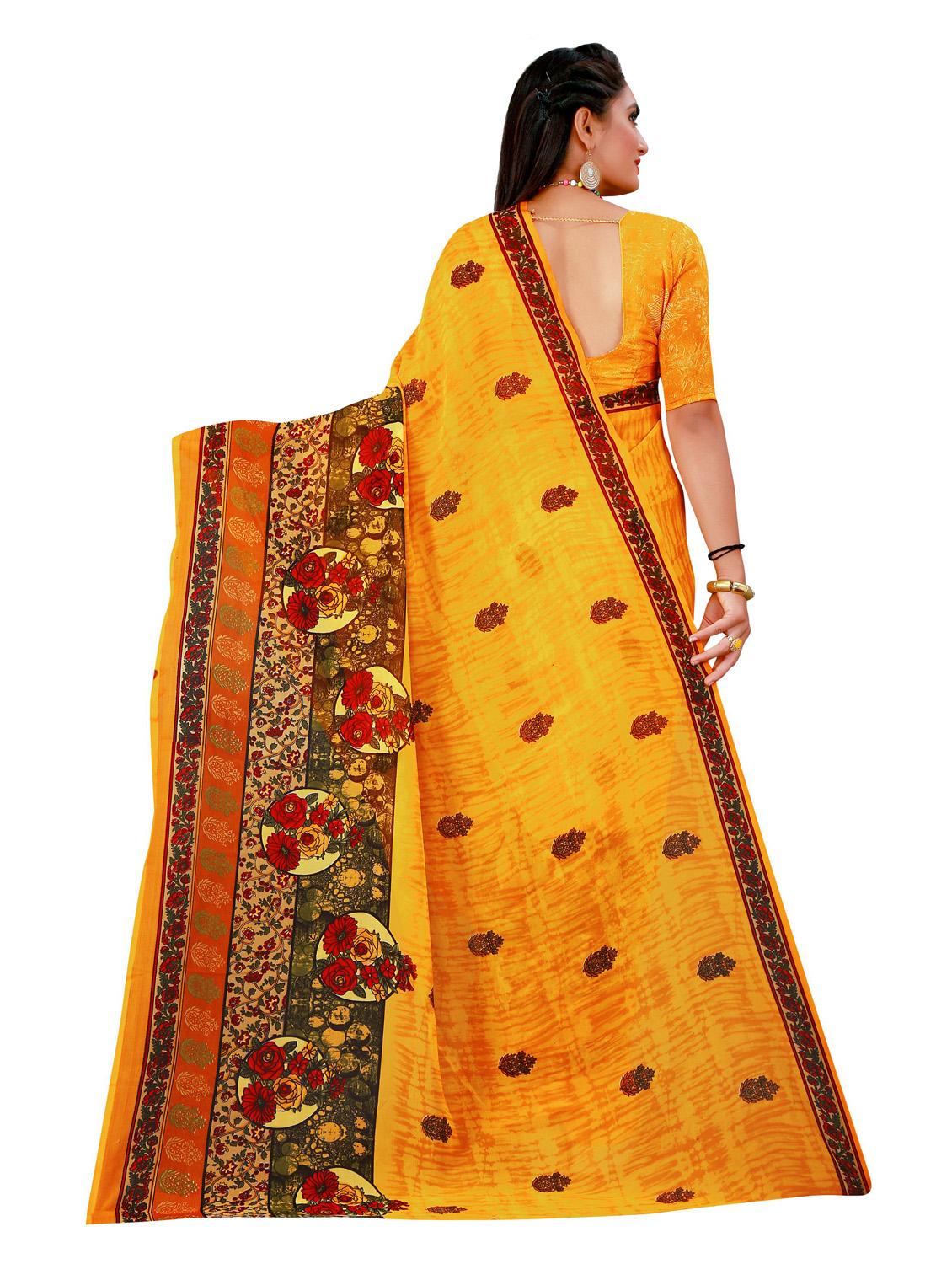 women's saree combo with blouse - 18741789 - Standard Image - 3