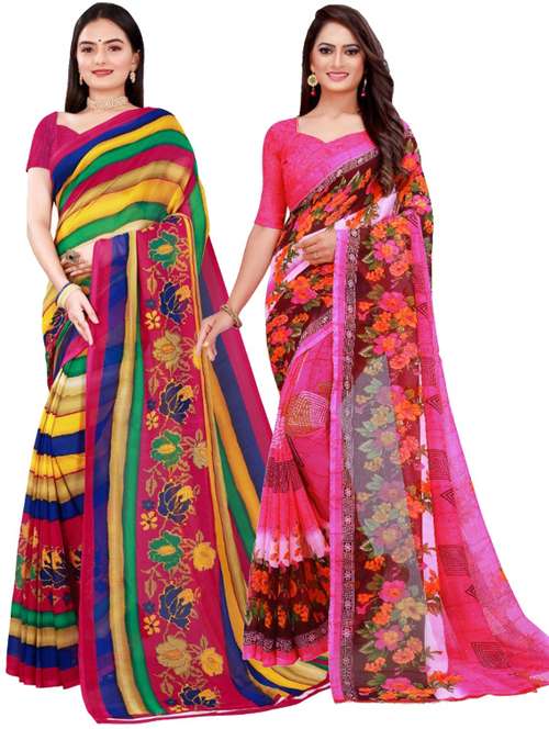 women's saree combo with blouse - 18741829 -  Standard Image - 0
