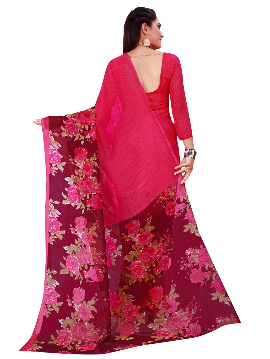 multi colored combo saree with blouse - 18741912 - Standard Image - 3