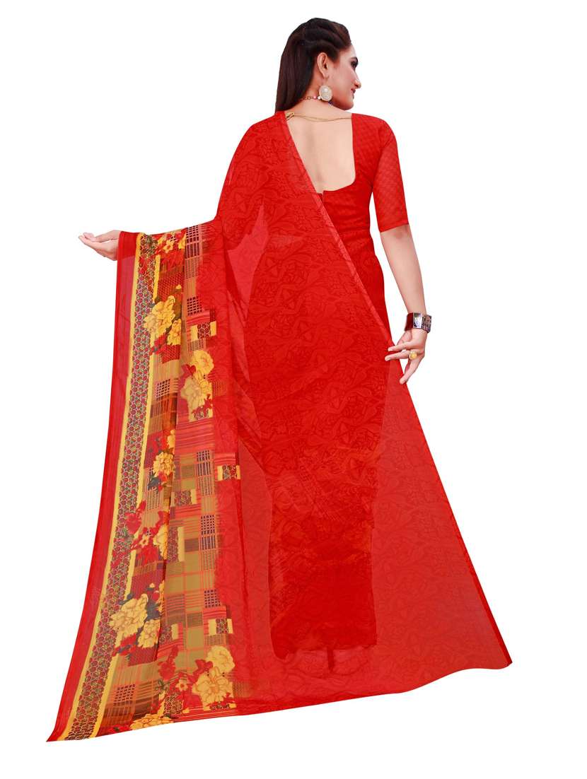women's saree combo with blouse - 18742104 - Standard Image - 3