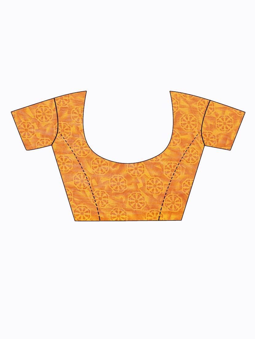 pack of 2 printed sarees with blouse - 18742118 - Standard Image - 5
