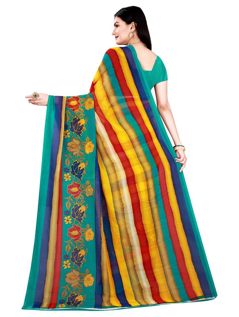 women's saree combo with blouse - 18742345 - Standard Image - 3