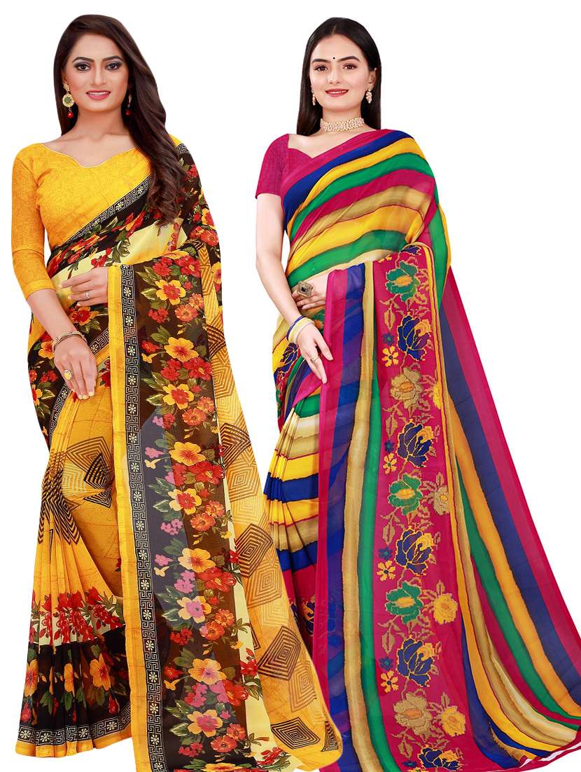 women's saree combo with blouse
