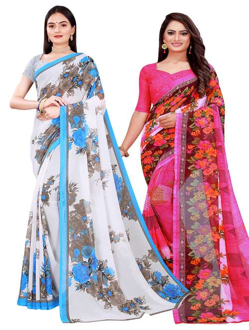 women's saree combo with blouse - 18742490 -  Standard Image - 0