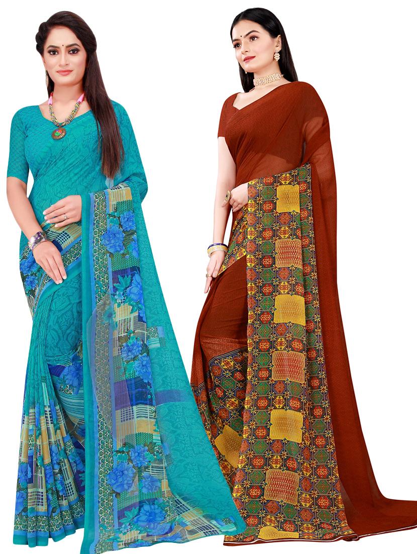 women's saree combo with blouse