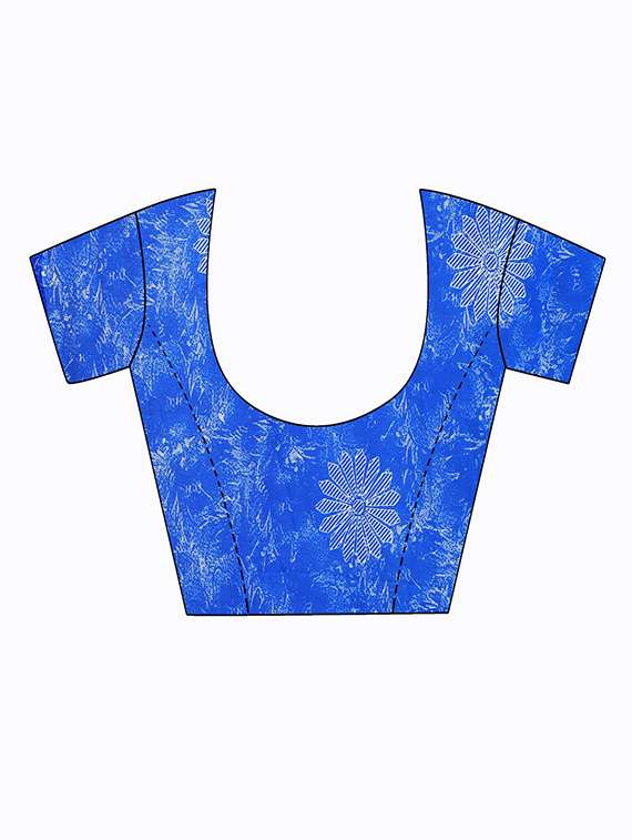 pack off 2 printed sarees with blouse - 18742558 - Standard Image - 5