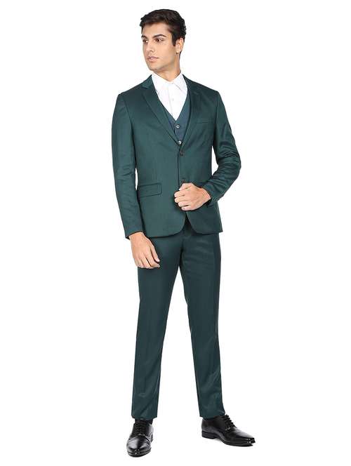 green blue solid suit set - 18742946 - Standard Image - 0