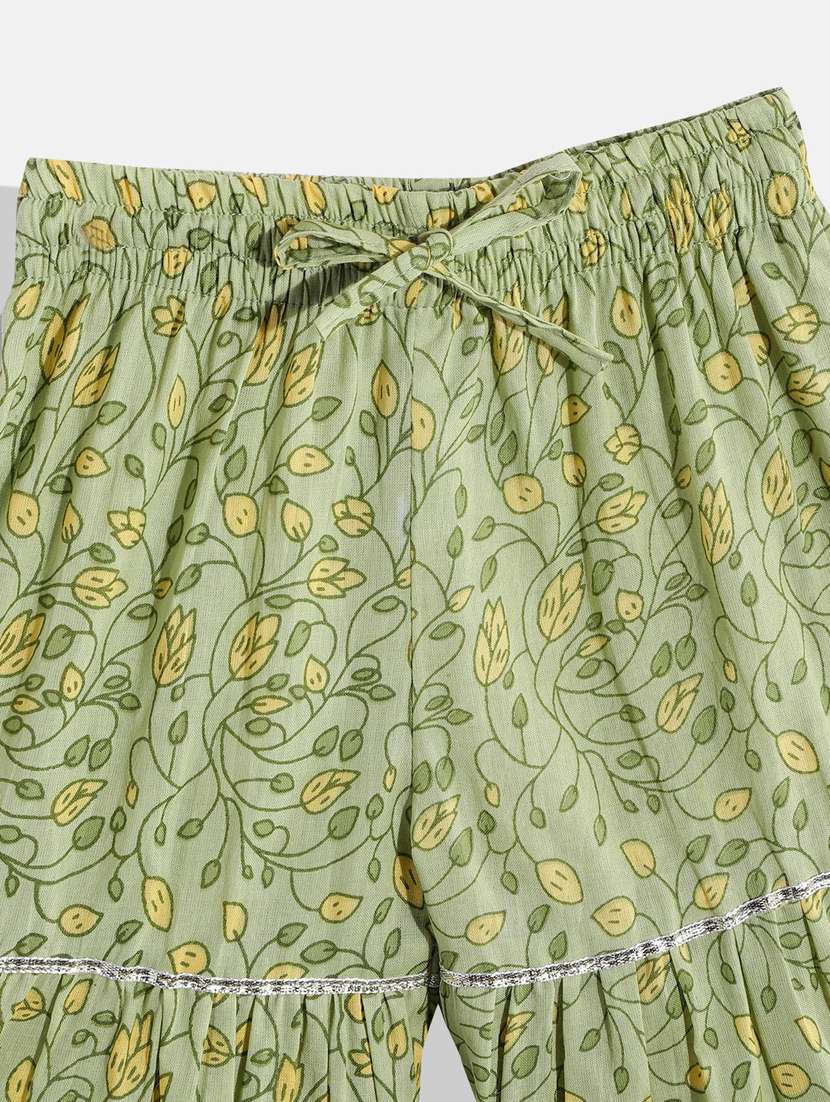 yellow silk blend dupatta bottom suit set - 18743099 - Standard Image - 3
