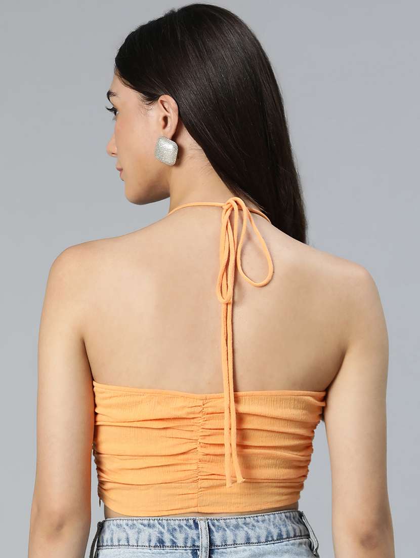 women's crop v neck top - 18743104 -  Standard Image - 3