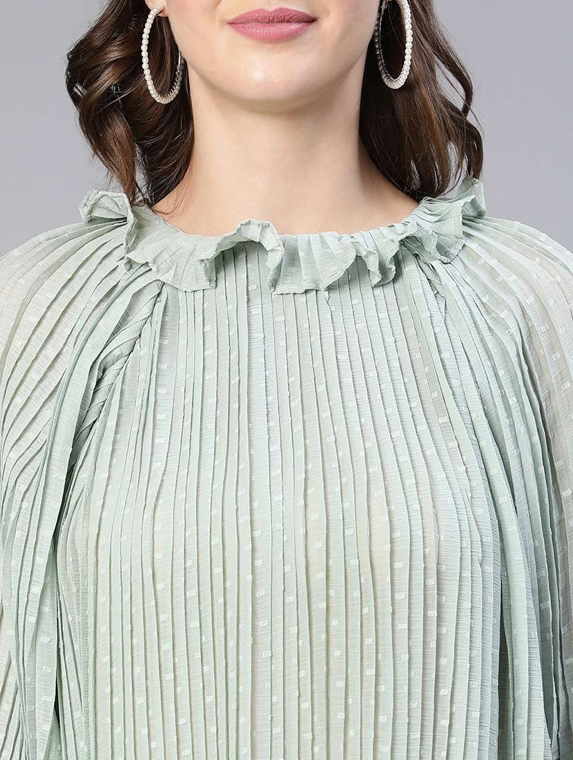 women's straight round neck top - 18743108 -  Standard Image - 5