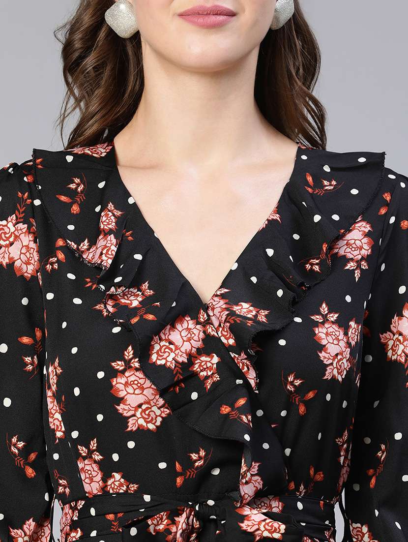 women's peplum v neck top - 18743112 -  Standard Image - 5