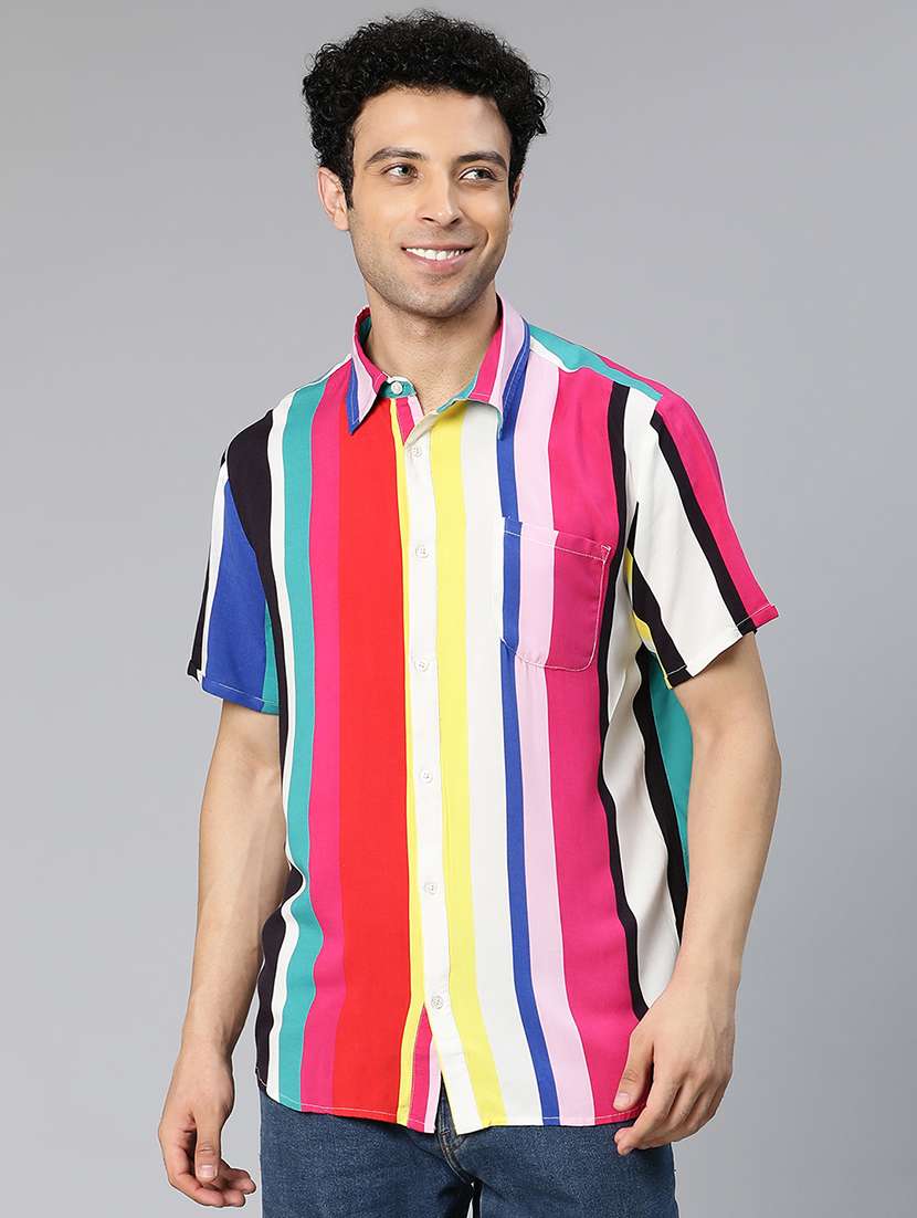 mens stripes casual shirt